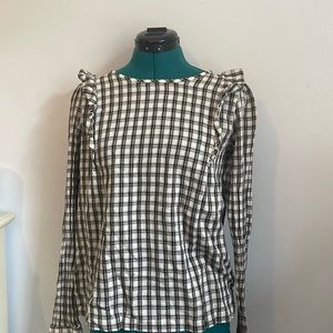 long sleeve, plaid top